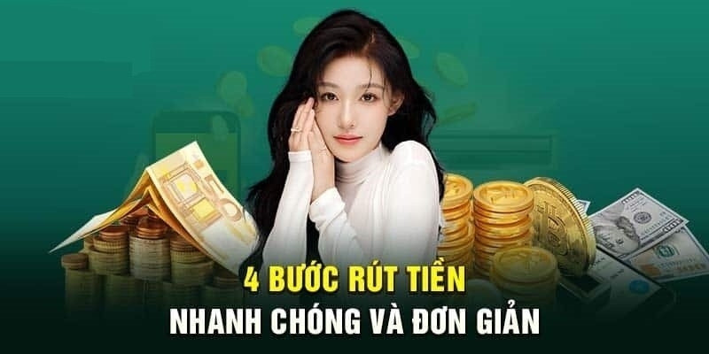 Sẽ cần 4 bước chính để thực hiện lệnh rút tiền CWIN